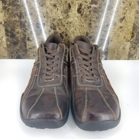 Quotes Mens Sneakers Brown Leather Lace Up Bicycle main image 4